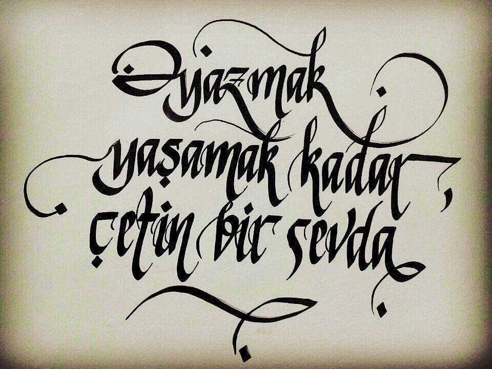 Yazmak Yaşamak Kadar Çetin Bir Sevda